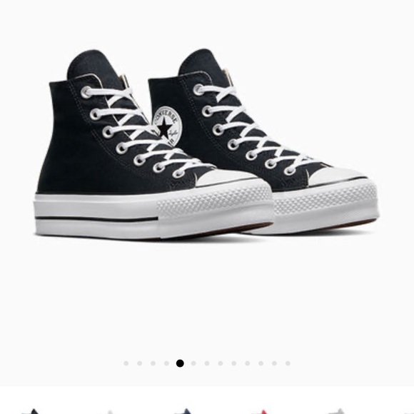 Converse Women's Black High-Top Sneakers PLATFORM - Picture 1 of 8
